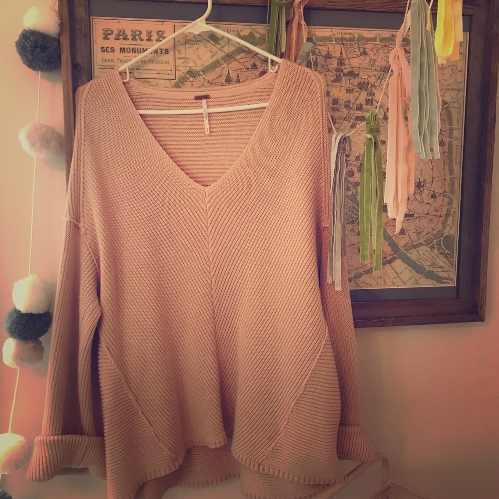 Free People sweater (more blush than cream)